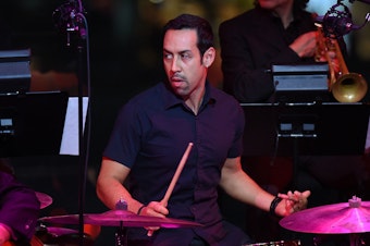 caption: Antonio Sanchez, performing during The Nearness Of You Benefit Concert at Lincoln Center on Jan. 20, 2015 in New York.