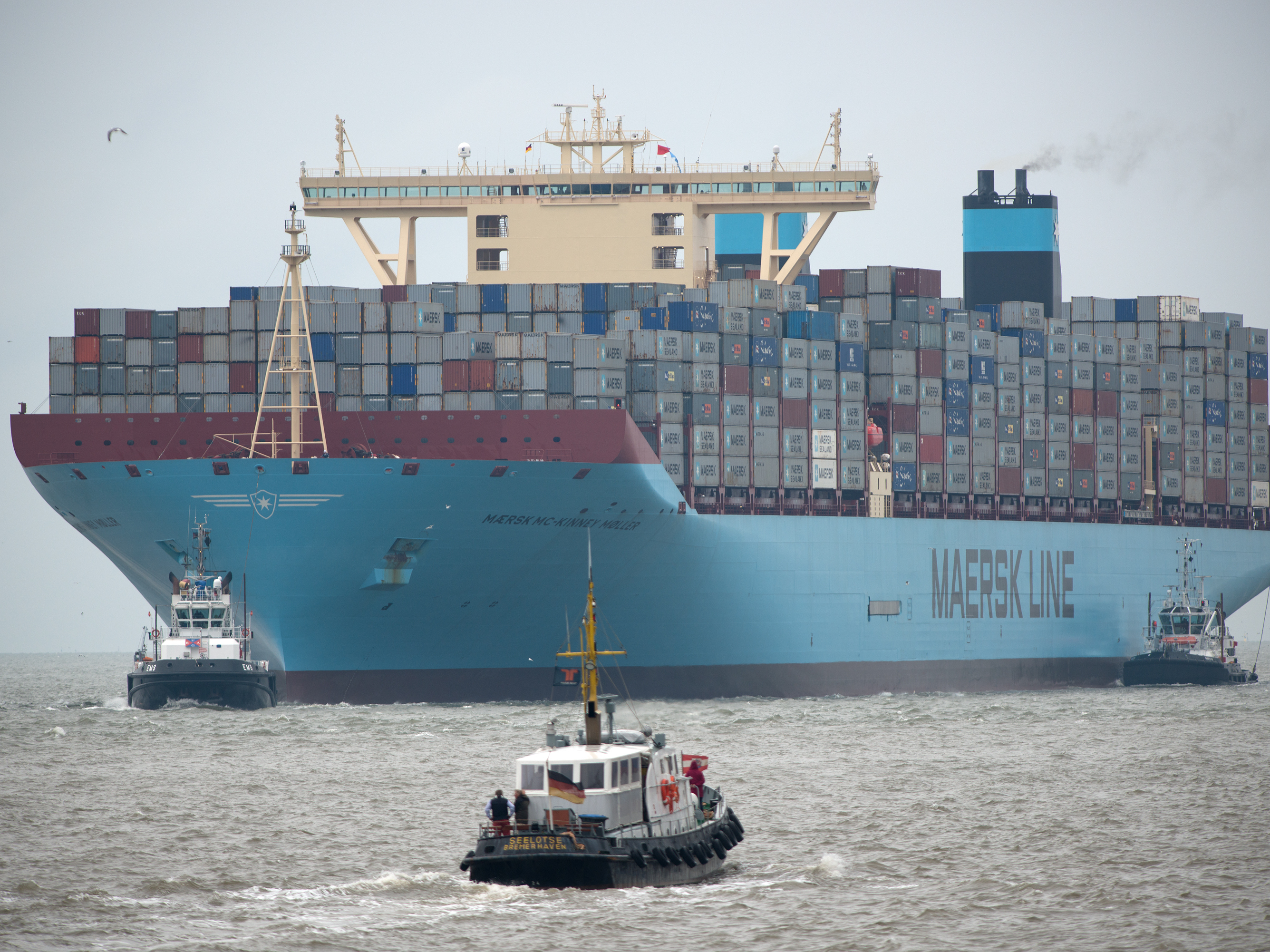 caption: The Danish company Maersk has been shipping goods around the world since the age of steamships. Now it wants to usher in a new era, with carbon neutral transport.