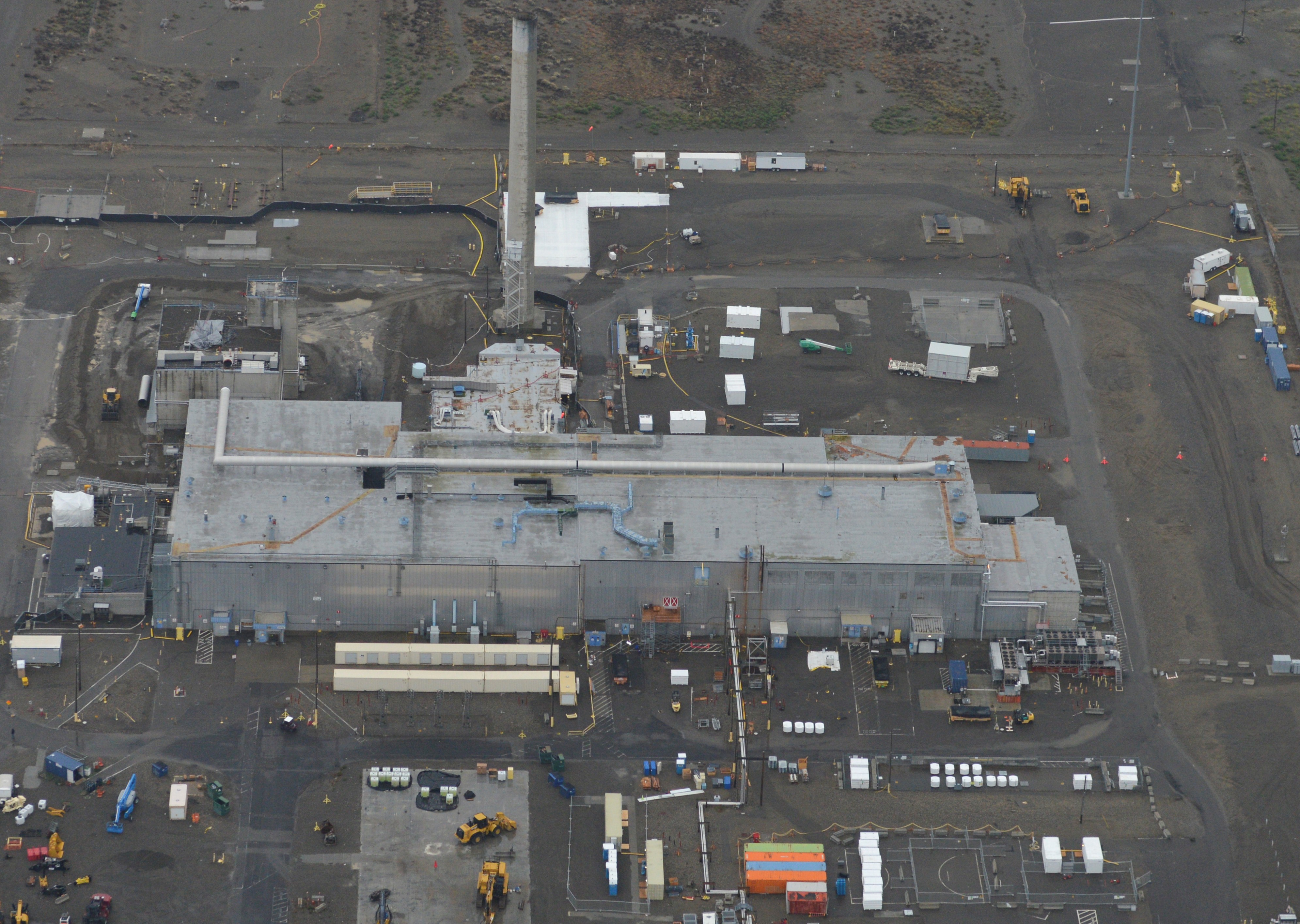 caption: Hanford's shuttered Plutonium Finishing Plant has not produced its titular plutoium "buttons" since in closed in 1989, but crews just finished the main demolition.