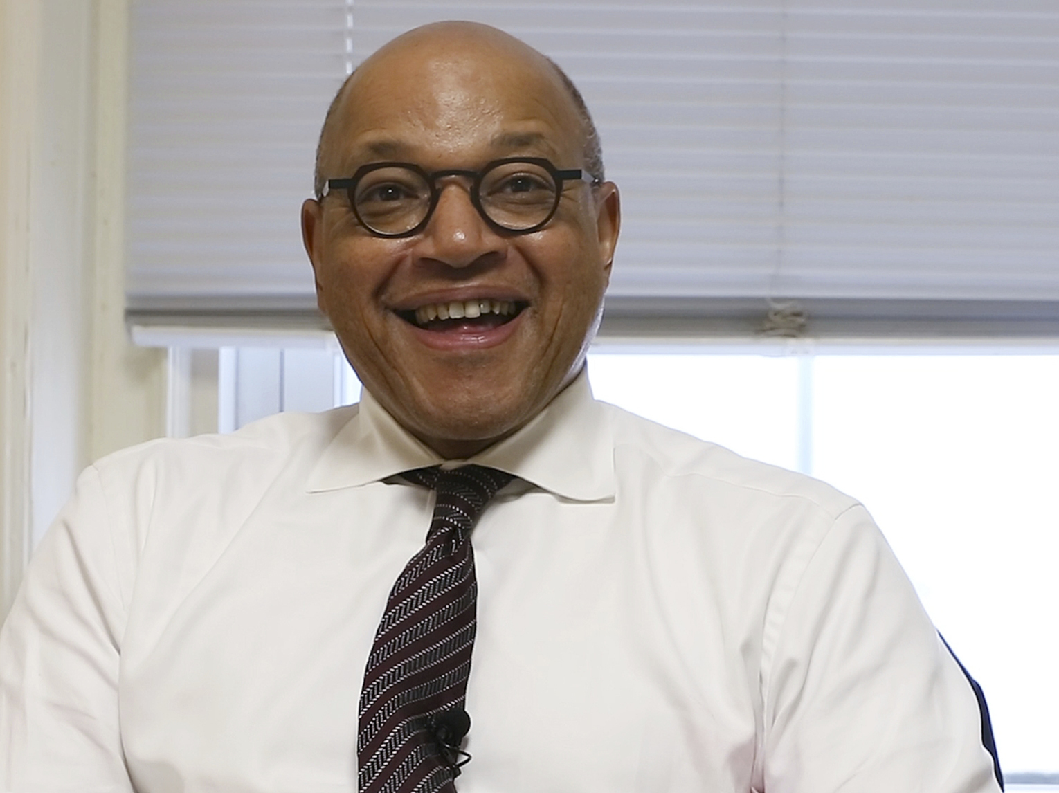 caption: Morehouse College President David Thomas wants to make it easier for the more than 2 million Black men who were never able to complete their plan to get a college degree.