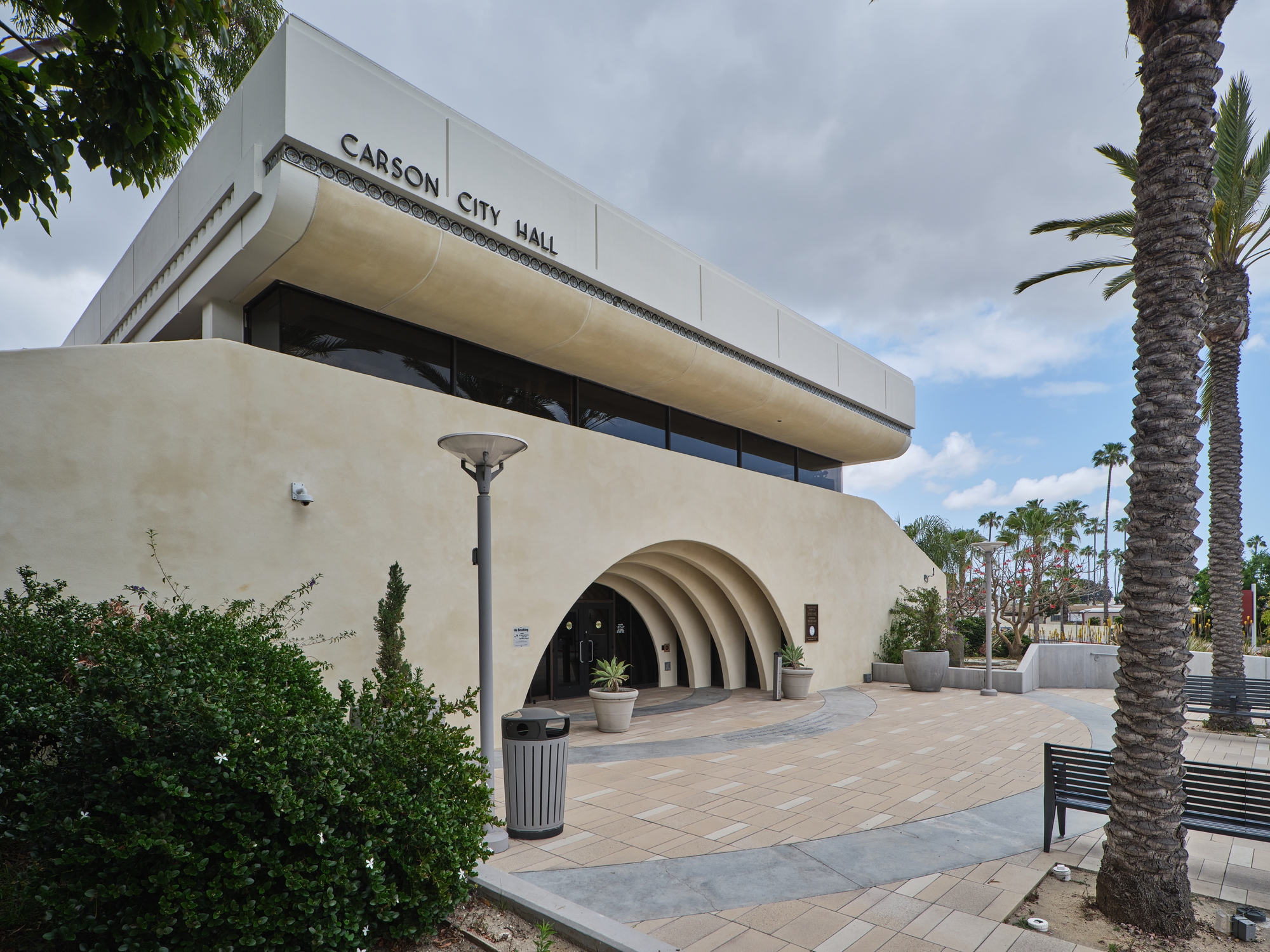 caption: Pioneering Black architect Robert Kennard led the team that designed Carson City Hall in Carson, Calif., which opened in 1976.  The team also included Frank Sata and Robert Alexander.