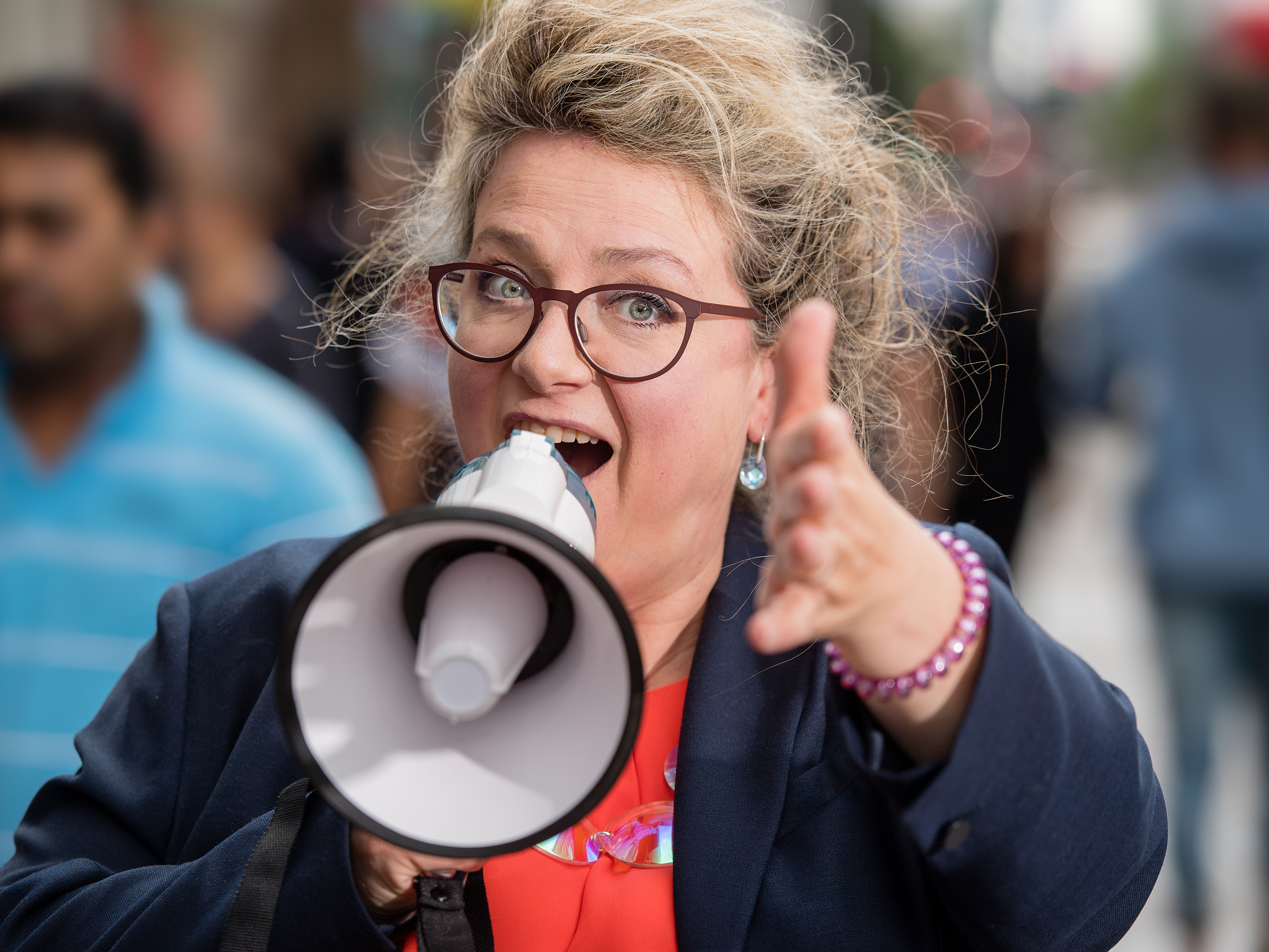 caption: Sophie Scott studies the neuroscience of voices, speech, and laughter at University College London.