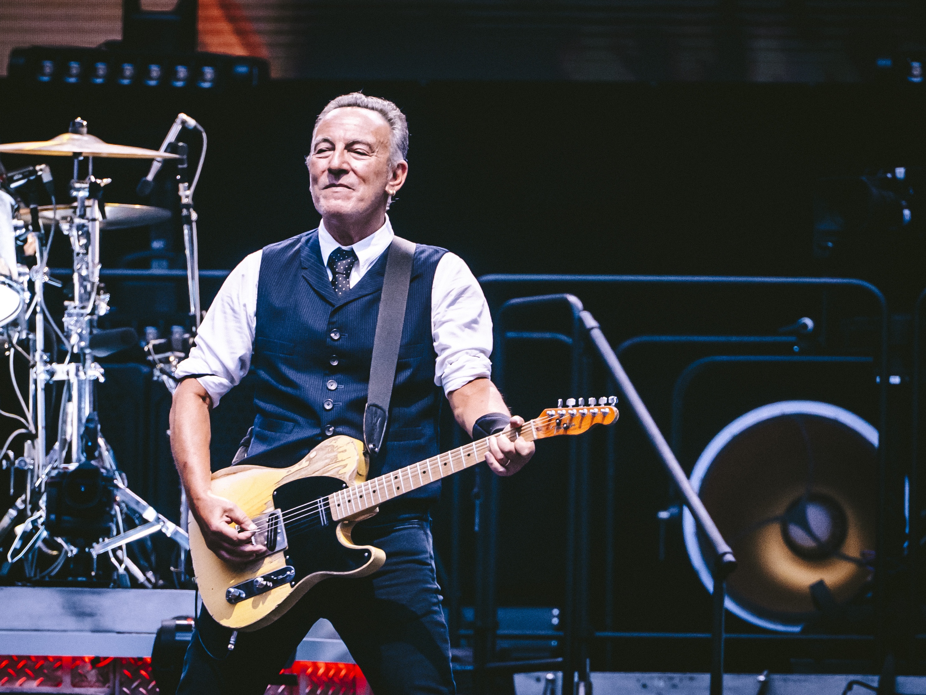 caption: Bruce Springsteen performing in 2025.