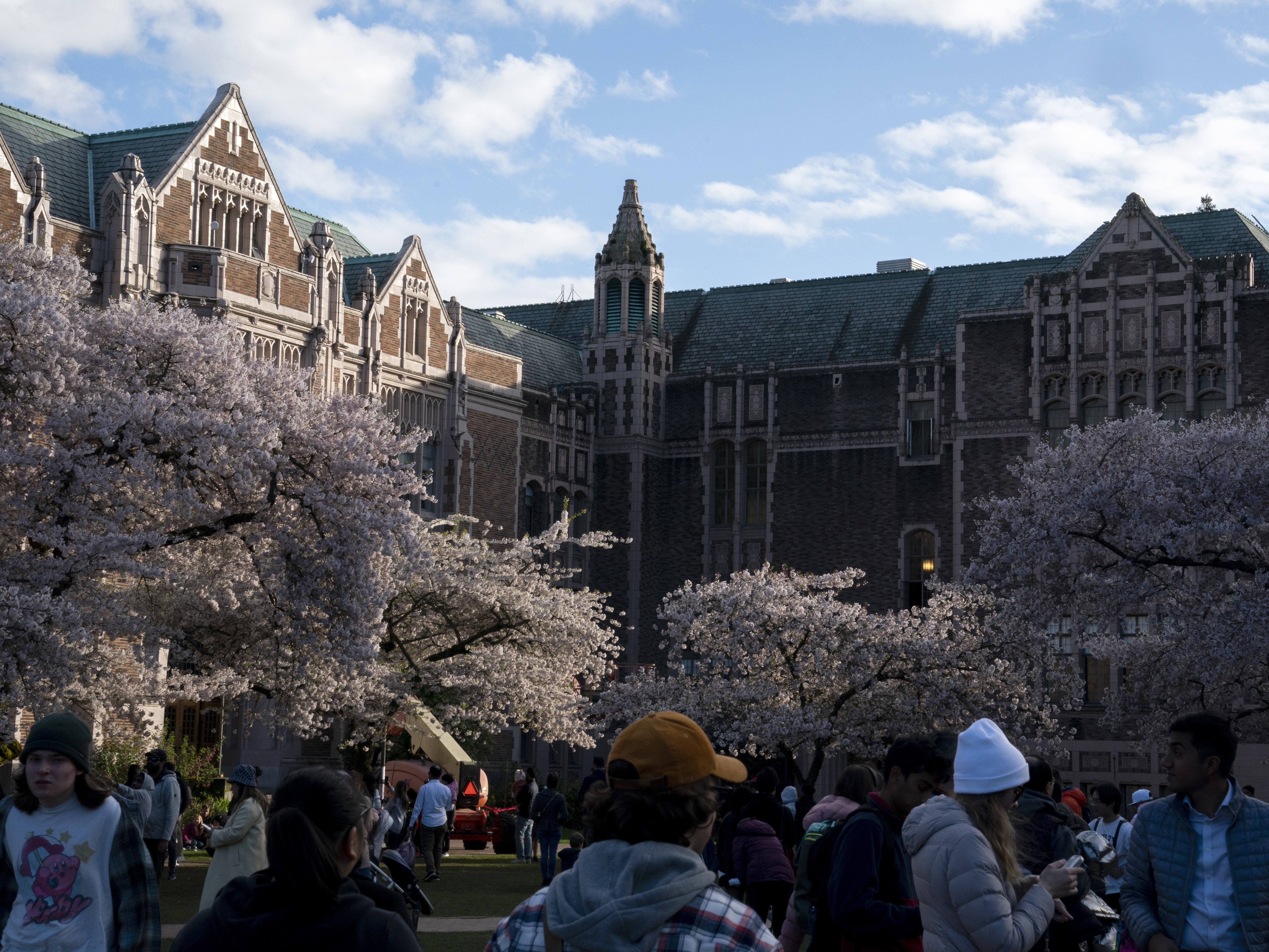 caption: The University of Washington, pictured in April 2023.