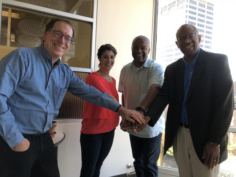 caption: [L-R] Ross Reynolds, Katie Anthony, Ron Sims, Essex Porter
