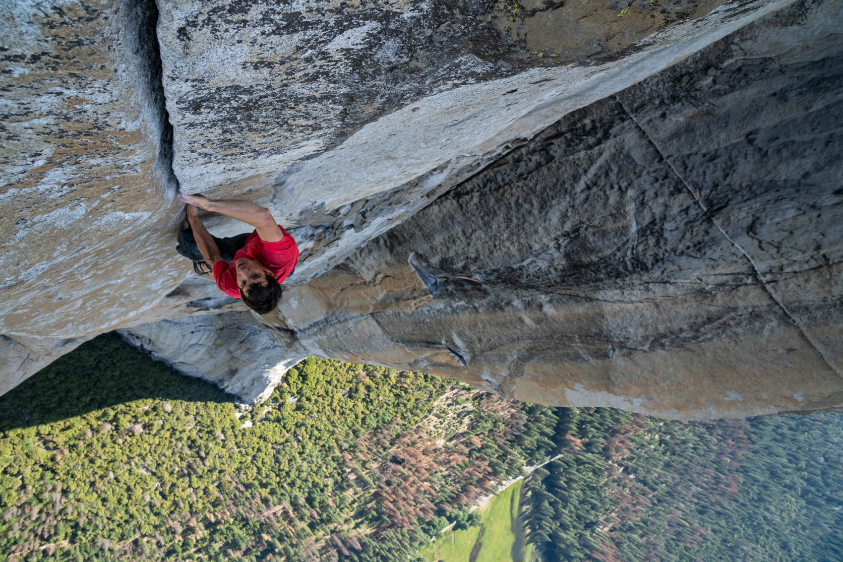 caption: Alex Honnold. (Courtesy Free Solo via National Geographic)