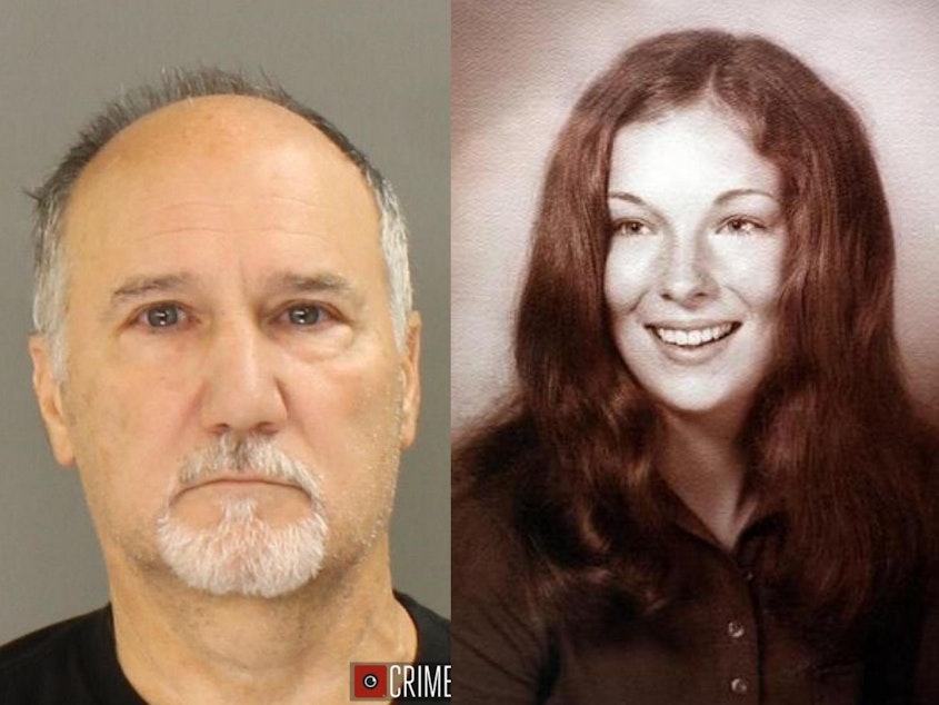 caption: David Sinopoli was arrested Sunday and charged in the 1975 killing of Lindy Sue Biechler. Police used a discarded coffee cup to compare Sinopoli's DNA with another sample collected at the crime scene decades ago.