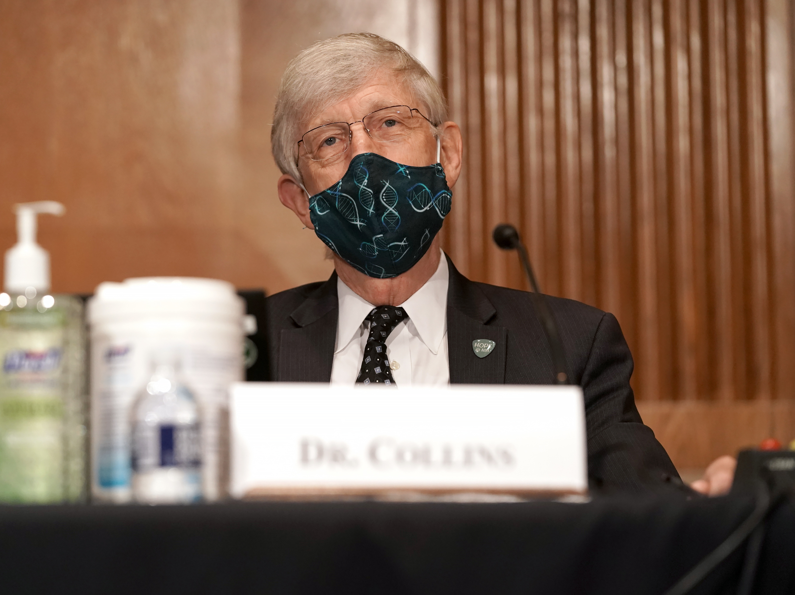 caption: Dr. Francis Collins, director of the National Institutes of Health, is pictured on Capitol Hill in September. Collins tells NPR that scientists from the FDA have been closely analyzing data from vaccine trials to determine safety.
