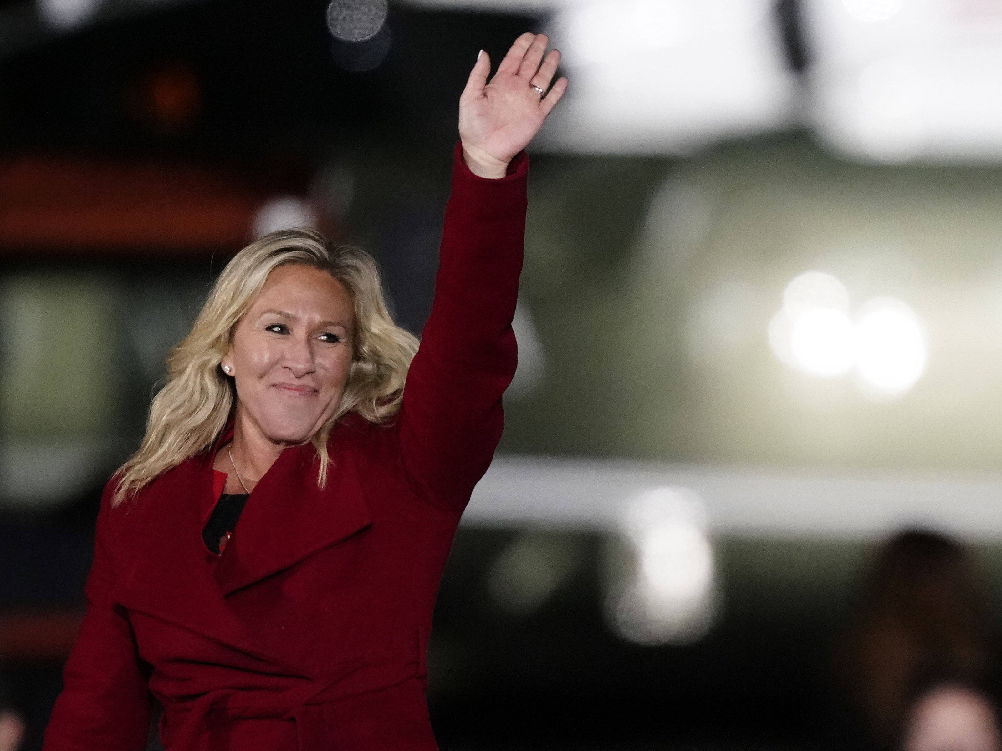 caption: Newly released video of Rep. Marjorie Taylor Greene has increased scrutiny of the Republican congresswoman. Two Democrats have called for her to be expelled from Congress while Speaker Nancy Pelosi criticized the House GOP leadership for its support of Greene.