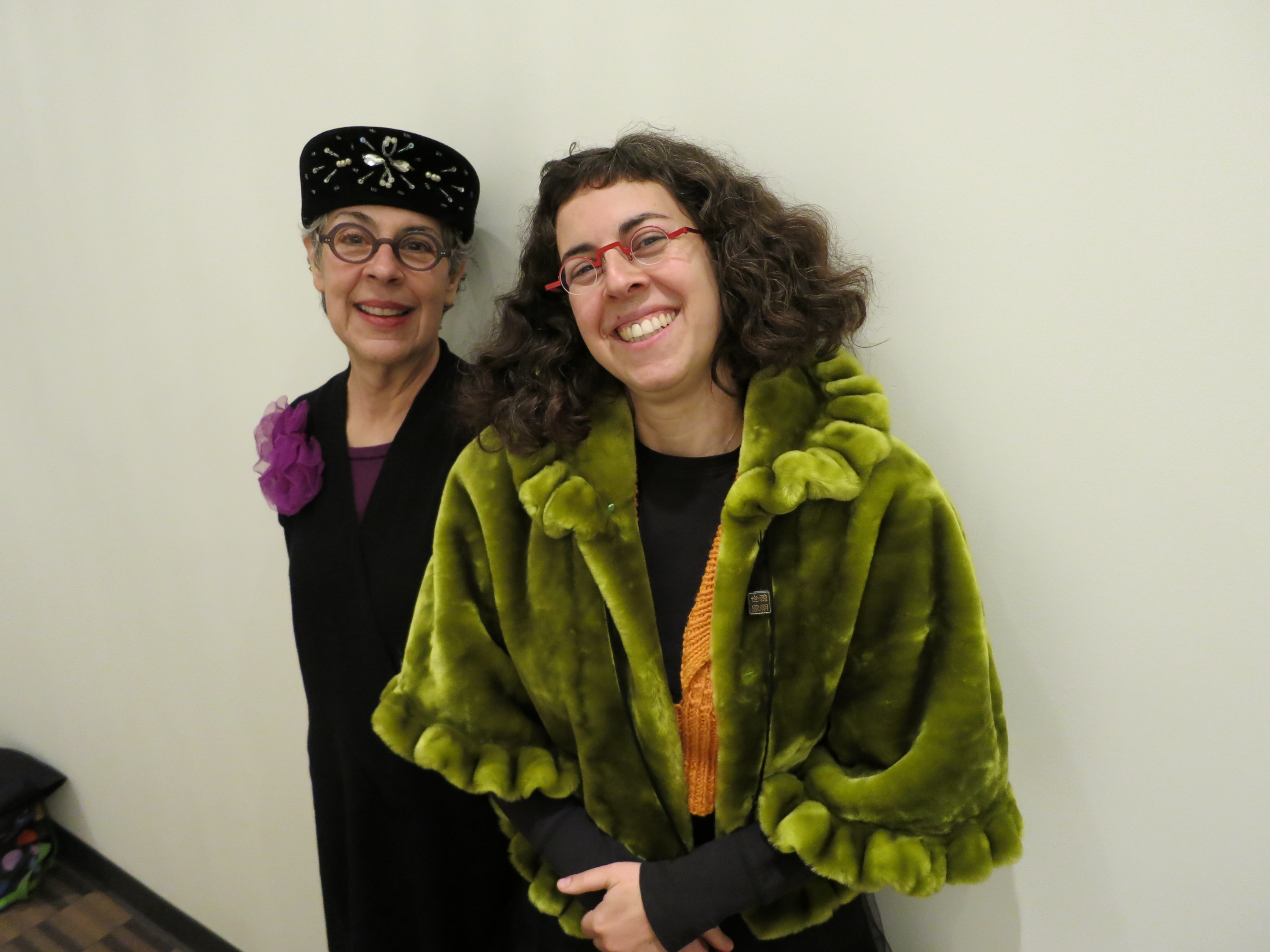 caption: Authors Joann and Arielle Eckstut at the KUOW studios.