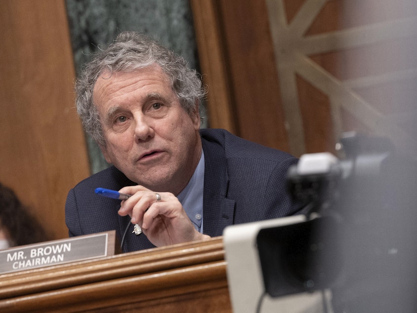 caption: Sen. Sherrod Brown of Ohio is one of three lawmakers calling for changes after an NPR investigation found mismanagement of income-driven repayment (IDR) plans for student loans.