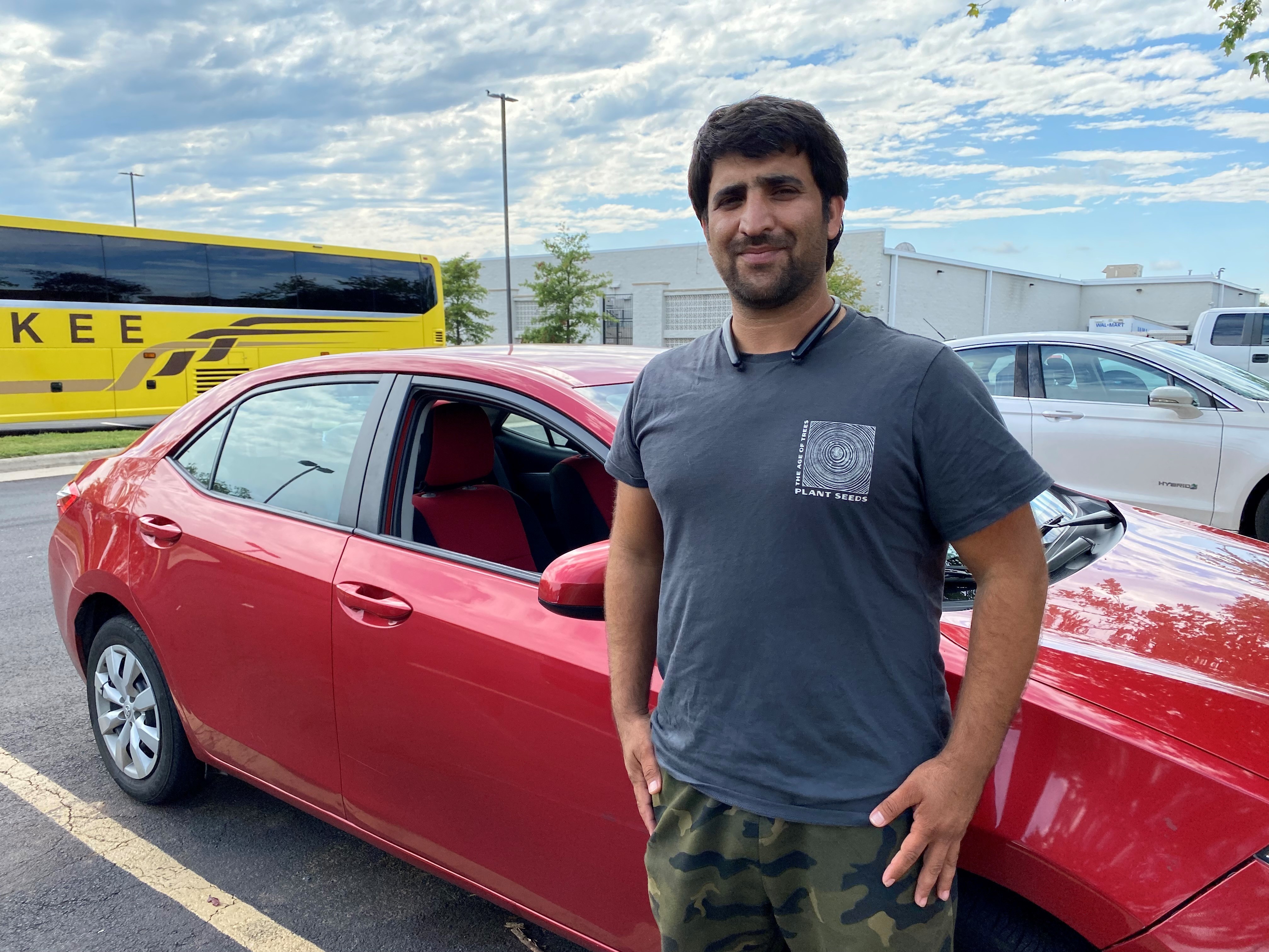 caption: Ahmad Zai Ahmadi began interpreting for U.S. forces in Afghanistan when he was a teenager. Since coming to the U.S. as a Special Immigrant Visa recipient, he's mainly relied on gig work to support his family.