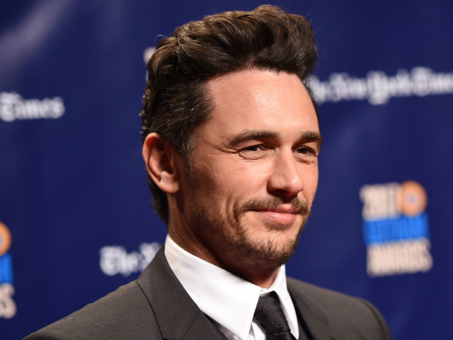 caption: James Franco in New York in 2017.