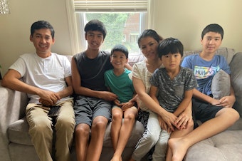 caption: Hossein Mahrammi, his wife, Razia Mahrami, and their four sons came from Kabul to the U.S. on a Special Immigrant Visa or SIV in March 2017.