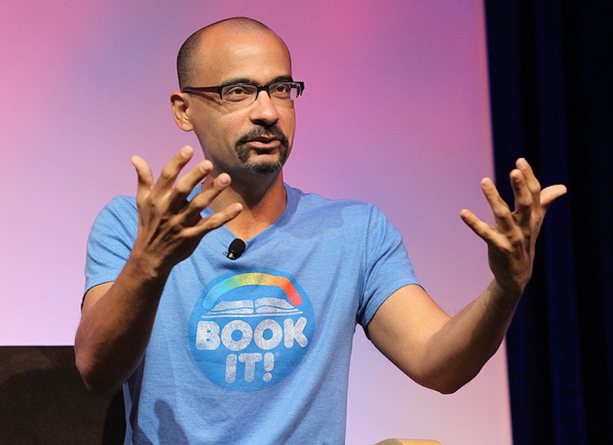 caption: Writer Junot Diaz.