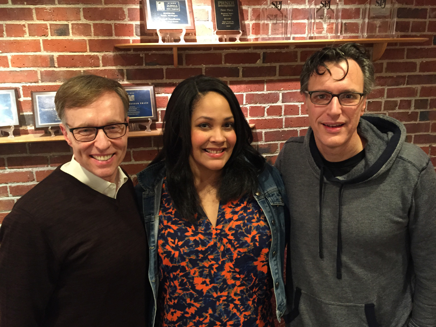 caption: Rob McKenna, Ijeoma Oluo and Bill Radke 