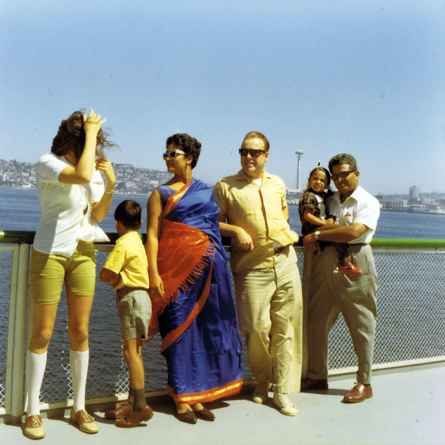caption: The RajGuru family was one of the first Indian families to move to Redmond in 1969. Matriarch Madhavi Rajguru's saris would often inspire curiosity.