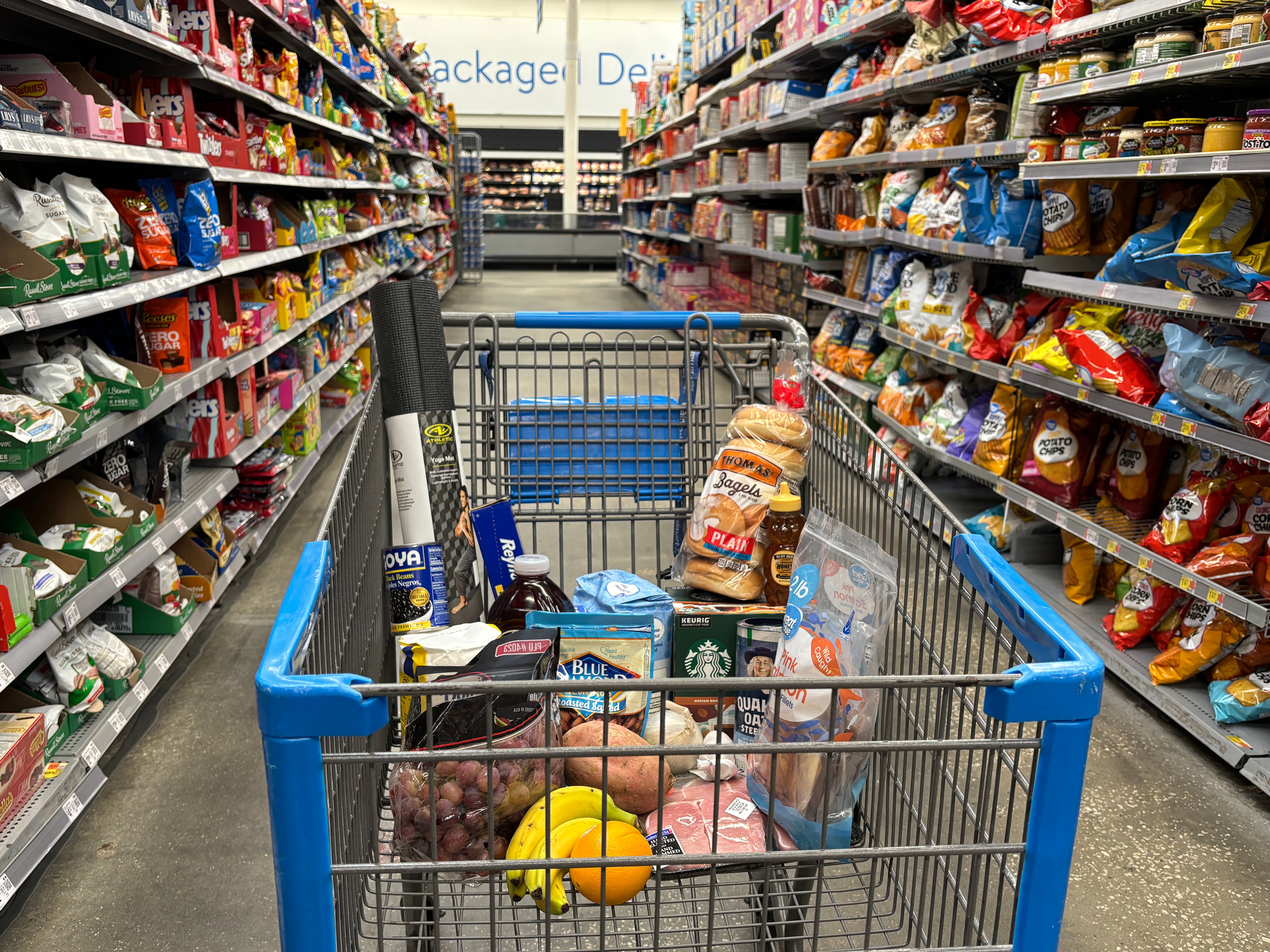 caption: NPR has tracked the prices of dozens of items at one Walmart in Georgia over multiple years.