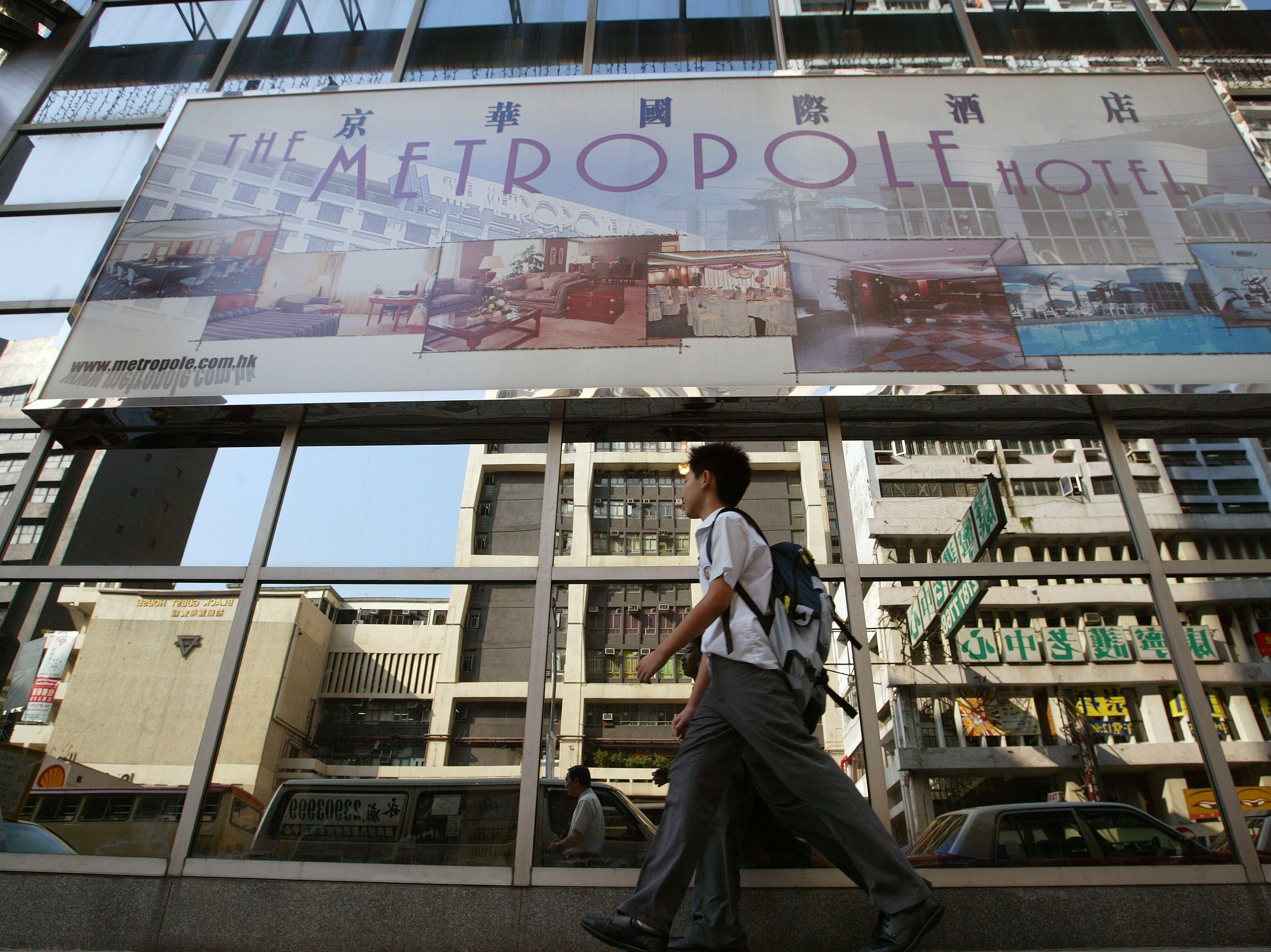 caption: The Metropole Hotel in Hong Kong was ground zero for a super-spreading event during the SARS outbreak in 2003.