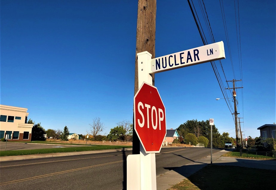 caption: Nuclear Lane in Richland.