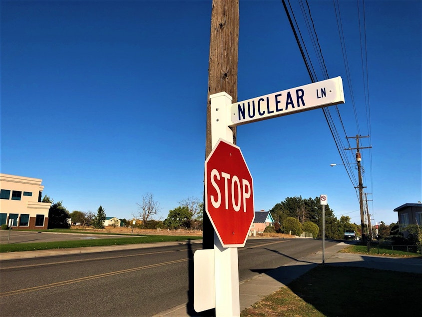 caption: Nuclear Lane in Richland.