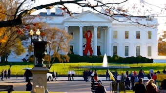 caption: White House 2014 World AIDS Day
