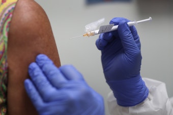 caption: The FDA announced that it has authorized a third COVID-19 vaccine dose for people with weakened immune systems.