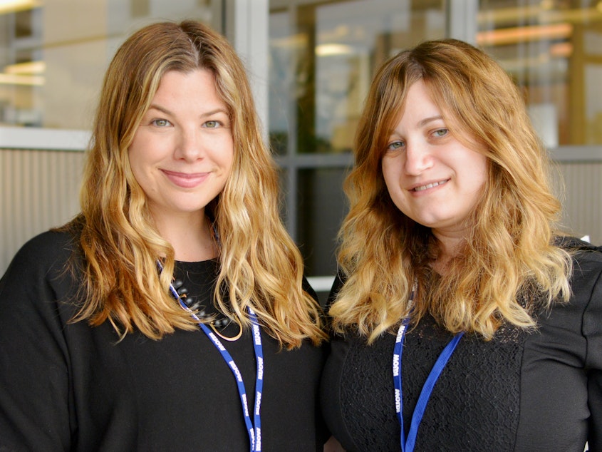 caption: Rebecca Soffer and Gabi Birkner, cofounders of the Modern Loss website and coauthors of the eponymous book.