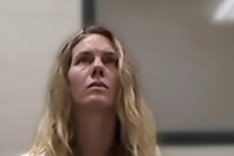 caption: This image from video provided by the Utah State Courts shows Ruby Franke during a virtual court appearance in September 2023 in St. George, Utah. Franke, a mother of six who gave parenting advice via a once-popular YouTube channel called "8 Passengers," pleaded guilty on Monday, Dec. 18, 2023, to four counts of aggravated child abuse.