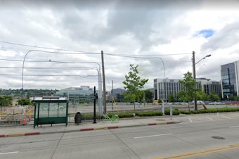 caption: Mercer Mega Block as seen from Dexter, in South Lake Union.