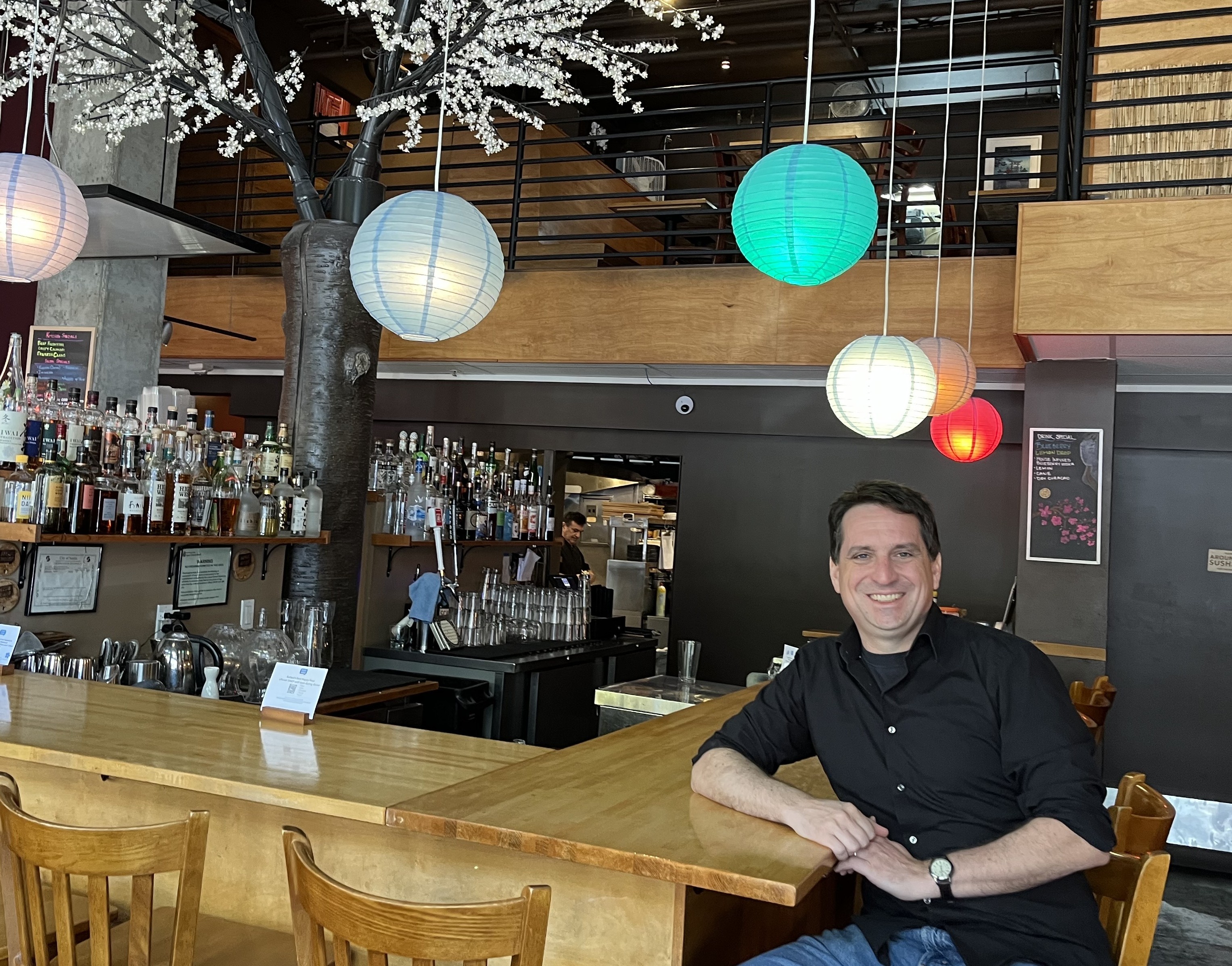 caption: Charlie Anthe owns Moshi Moshi Sushi and chairs the Seattle Restaurant Alliance. 