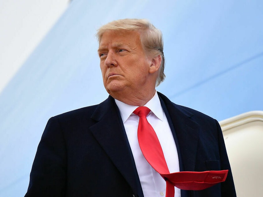 caption: Lawyers say they expect former President Donald Trump to wade into commentary, and personal attacks, on people involved in bringing him to justice across four separate criminal indictments in four different jurisdictions.