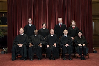 caption: Since John Roberts became chief justice in 2005, the Supreme Court has on average decided just under 10% of its cases by polarized 5-4 votes. This term, that number went up, with the court's new conservative supermajority winning 15% of cases by a polarized vote of 6-3, plus an additional 4% decided by a conservative 5-4 majority.