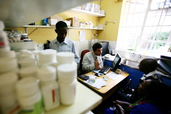 caption: PEPFAR, the U.S. multibillion dollar effort to fight HIV/AIDS, funds organizations such as the Coptic hospital in Nairobi, Kenya. PEPFAR, in the cross-hairs of abortion opponents, will likely not be reauthorized, though partners would continue to receive funding.