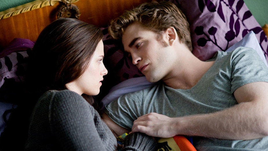 caption: Bella (Kristen Stewart) and Edward (Robert Pattinson) swooned through five blockbuster movies in the Twilight saga.