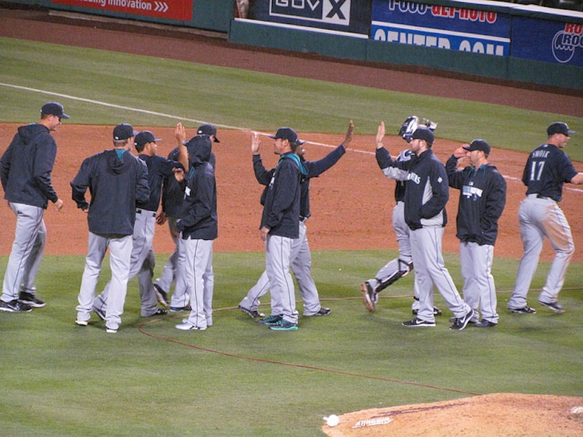 caption: The Seattle Mariners kicked off their season on March 31.