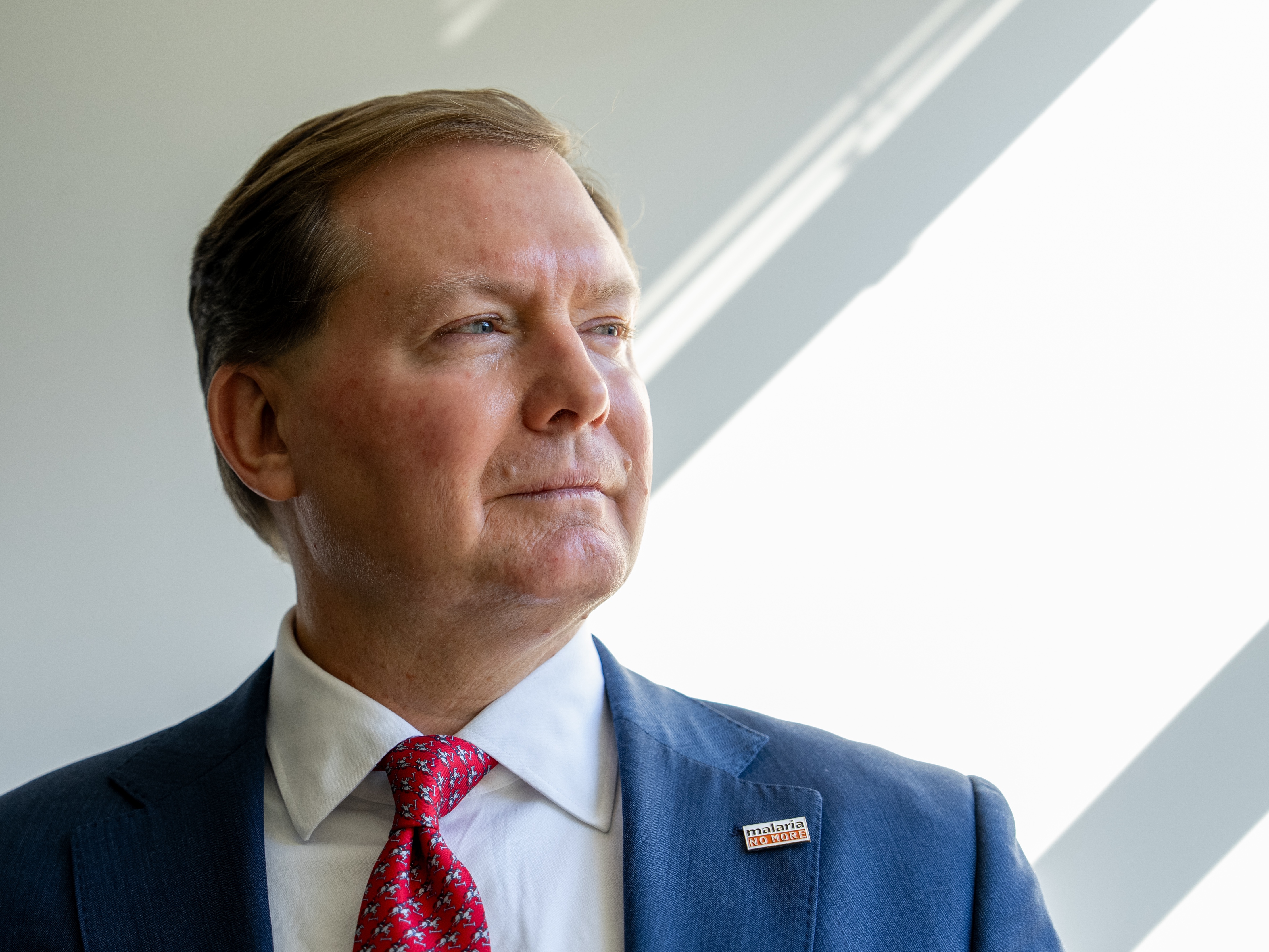 caption: Bill Steiger is the new head of the non-profit Malaria No More. During the first Trump administration, he was chief of staff at the United States Agency for International Development. He's a supporter of the president's current "America First Global Health Strategy."