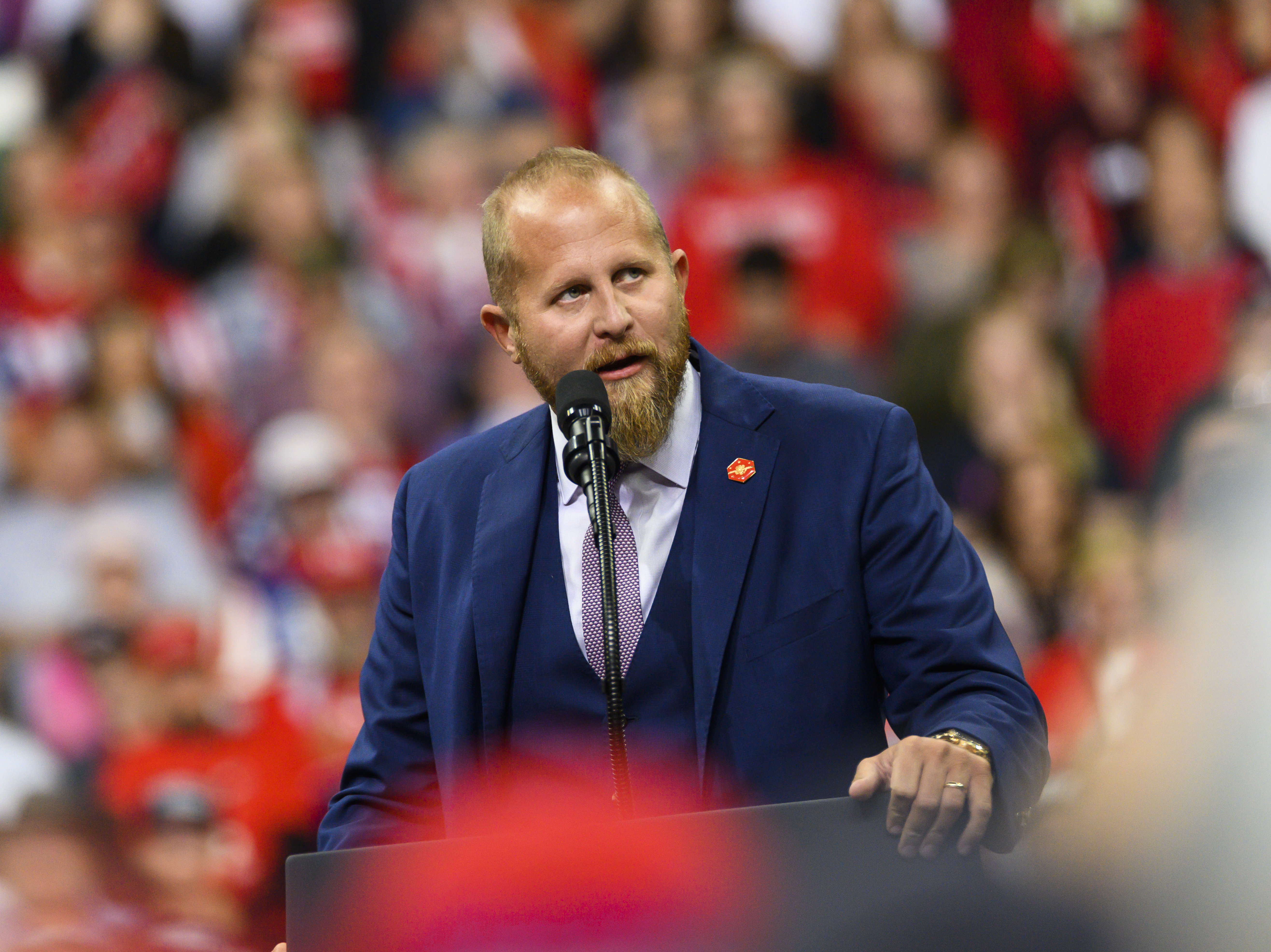 caption: Brad Parscale on Wednesday stepped away from his role in President Trump's reelection campaign.