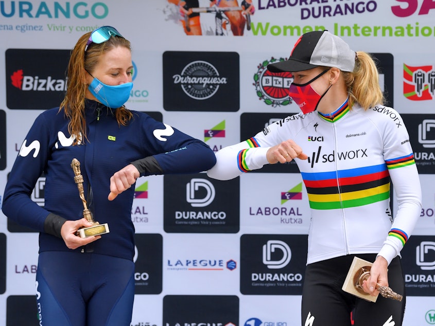 caption: Annemiek Van Vleuten, left, and Anna Van Der Breggen are among the elite cyclists who are expected to race in next summer's Tour de France Femmes, a one-week race for women.