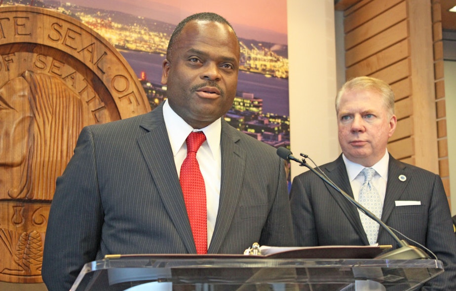 caption: Harold Scoggins was nominated by Mayor Ed Murray for the role of Seattle's Fire Chief.