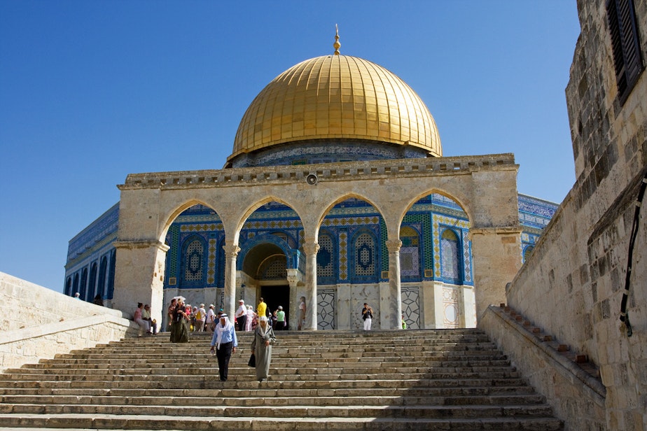 caption: The Dome of the Rock on the Temple Mount in Jerusalem.