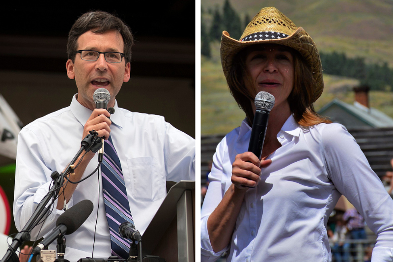 caption: As of May 2023, Washington State Attorney General Bob Ferguson and Commissioner of Public Lands HIlary Franz were two Democrats running to be the state's next governor. 
