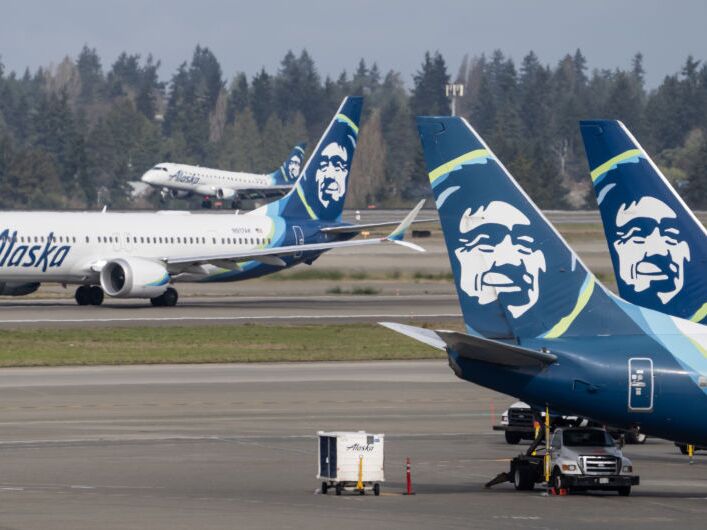 caption: This year Alaska Airlines joined the long list of airlines forced to ground their planes because of IT outages.  <br>