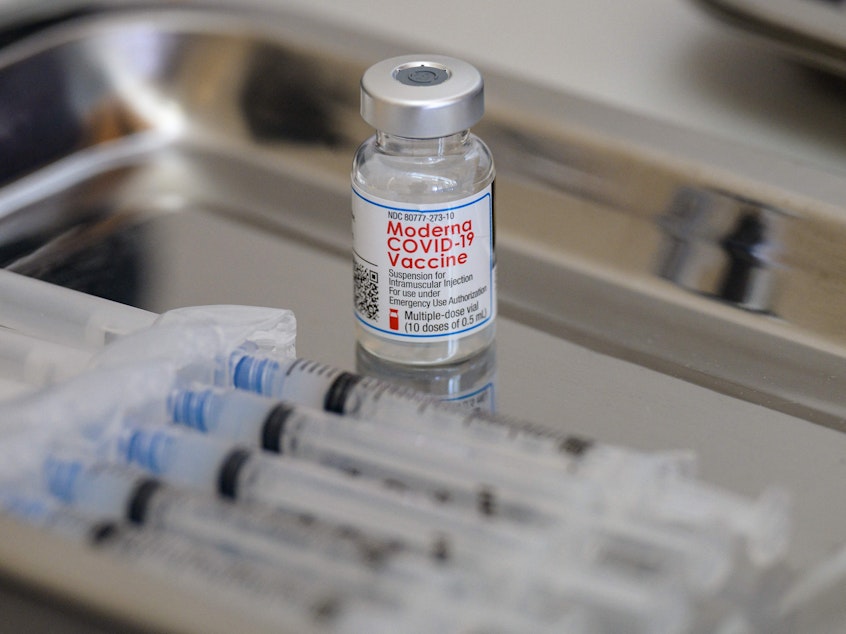 caption: The FDA review of Moderna's application for an emergency use authorization of its coronavirus vaccine in adolescents may not be completed before January, the company said.
