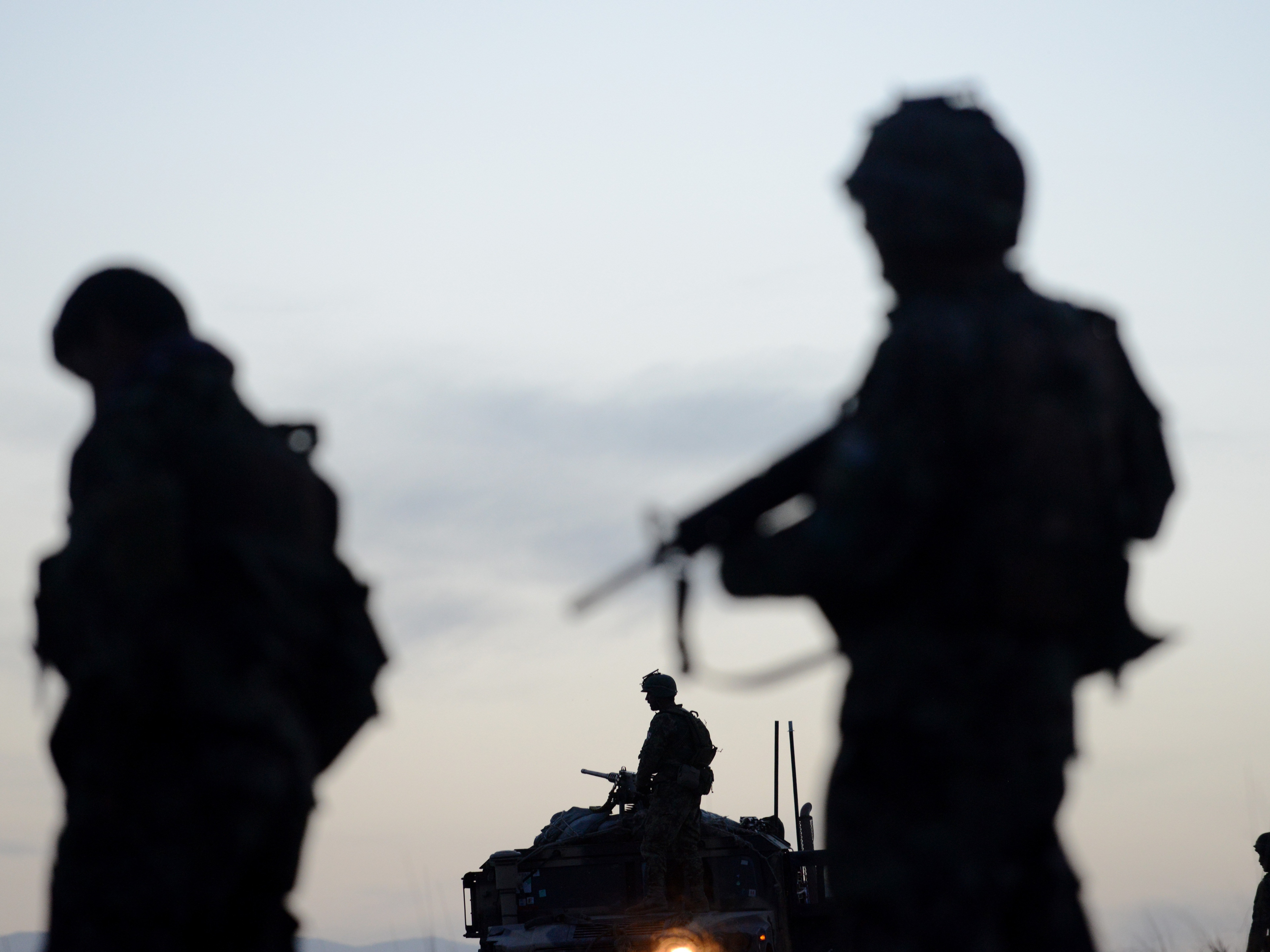 caption: An individual wearing an Afghan uniform opened fire on the combined U.S. and Afghan forces Saturday, killing two U.S. service members and injuring six others.