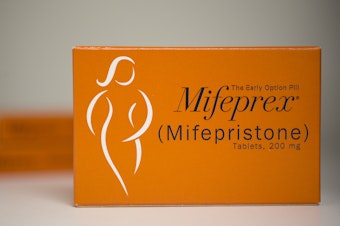 caption: Mifepristone is a medication used to end early pregnancies and to relieve the symptoms of  miscarriage. It's heavily restricted by the FDA.