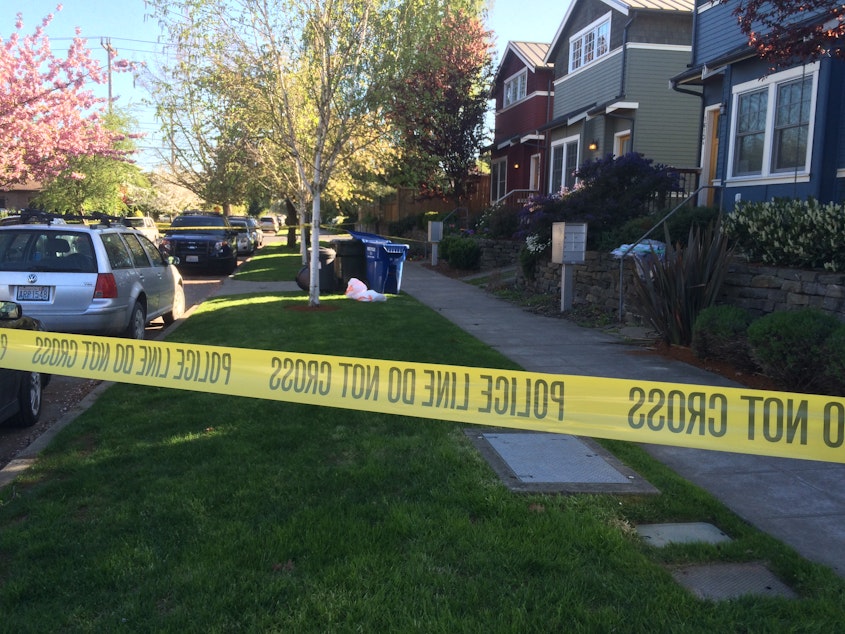 caption: The 1600 block of 21st Avenue in Seattle's Central District, where human remains were found.