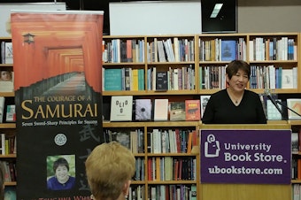 caption: Lori Tsugawa Whaley at University Bookstore