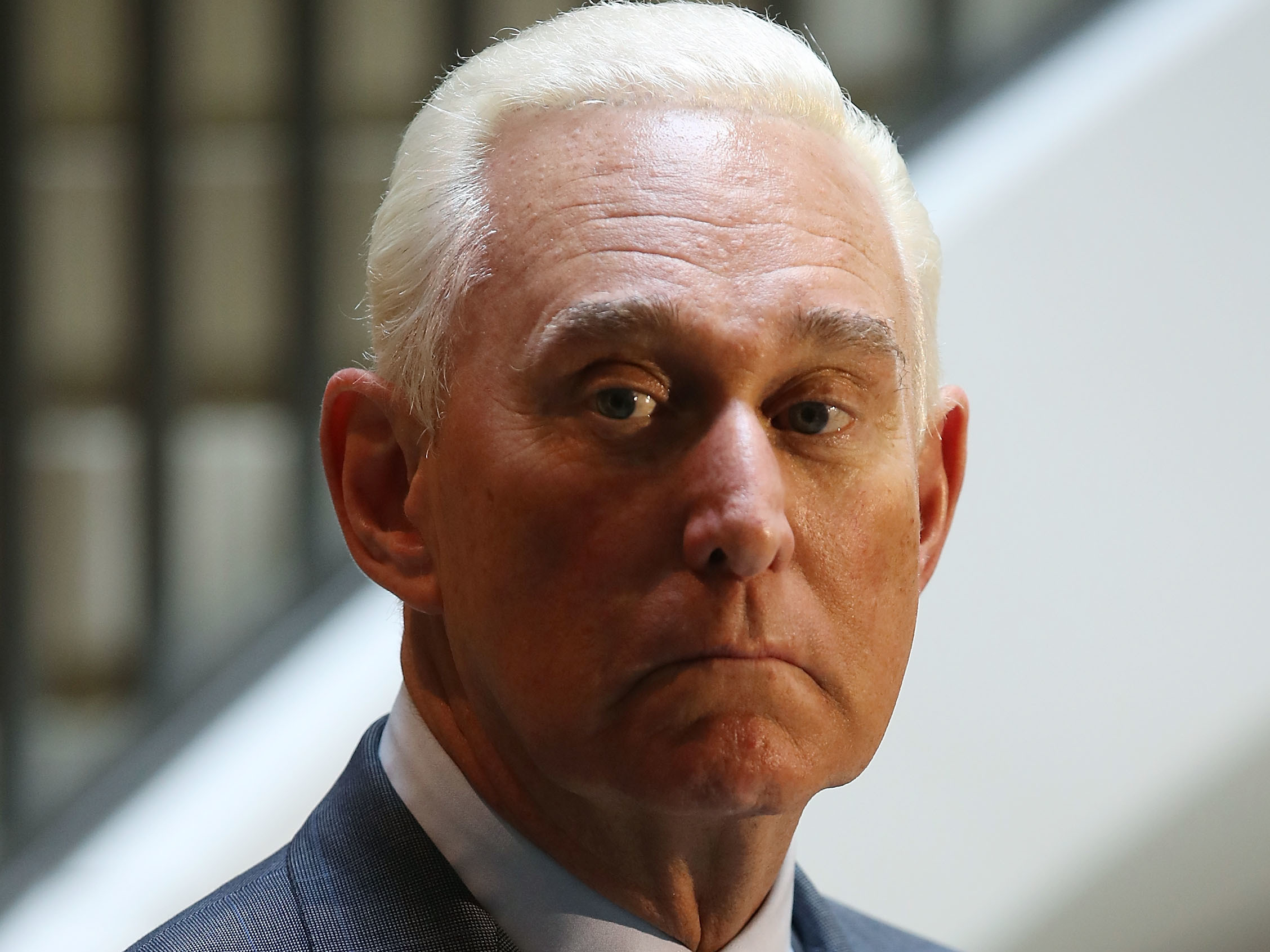 caption: Roger Stone speaks to the media after appearing before the House intelligence committee during a closed-door hearing, September 26, 2017, in Washington, D.C.