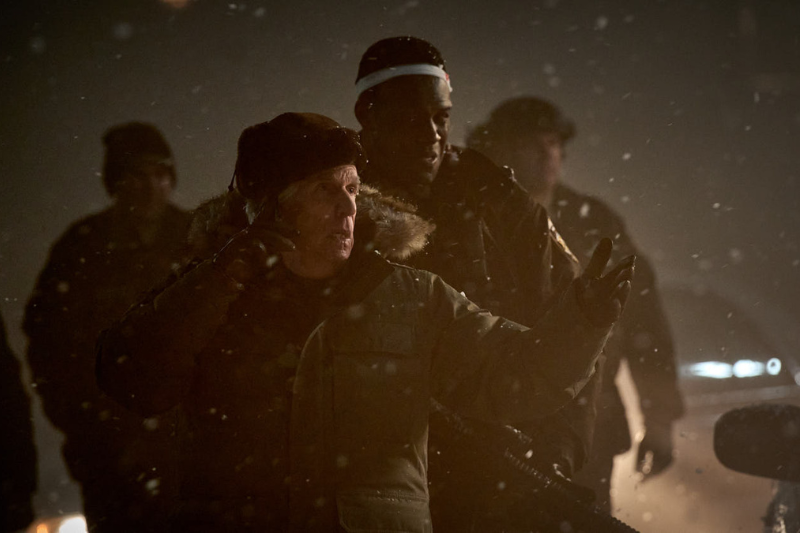 caption: Henry Winkler is Mayor Kibner, and Ryan Allen is Deputy Blaine Anderson in "Normal." 